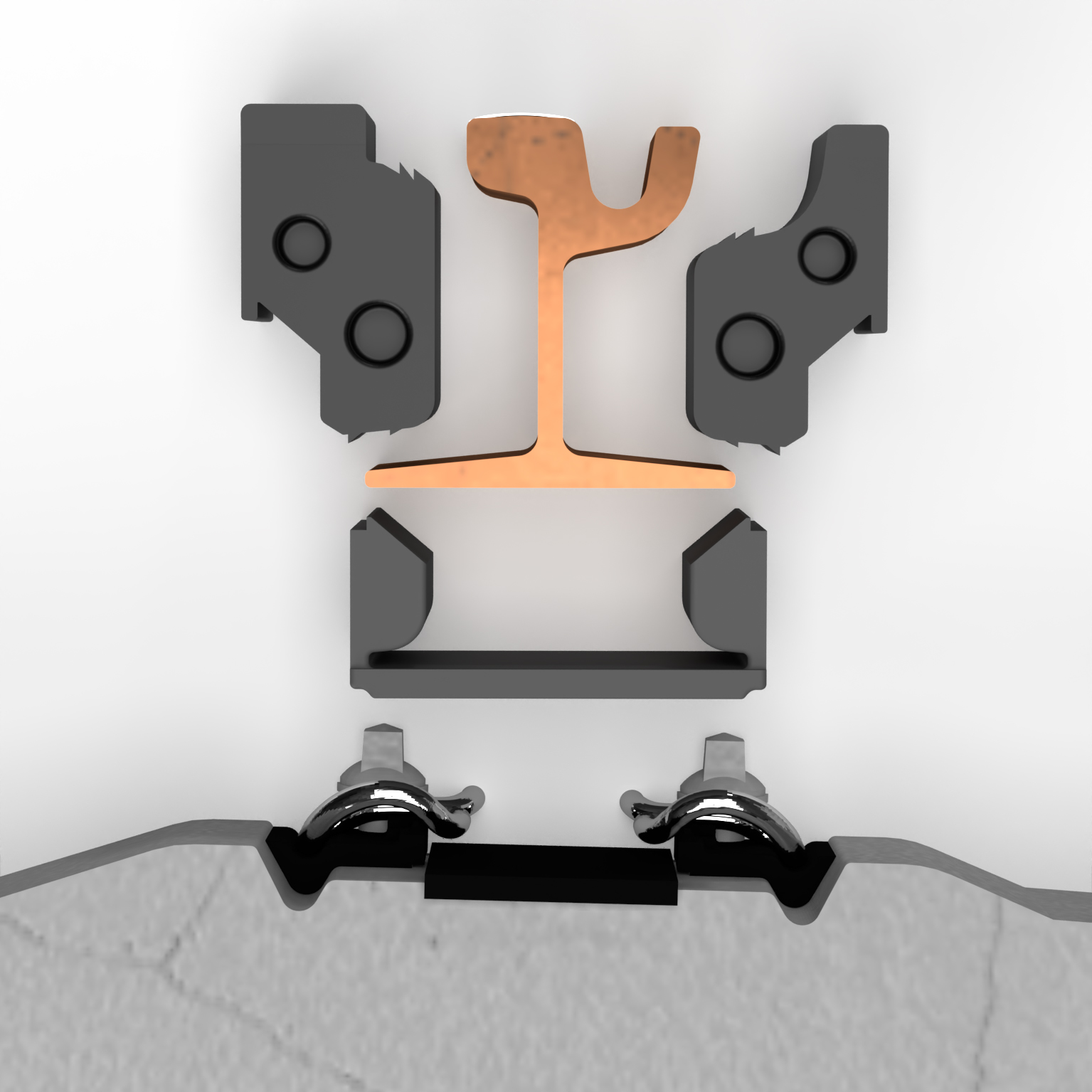 3D SOK alle Teile - Schienenisolierung Gleise