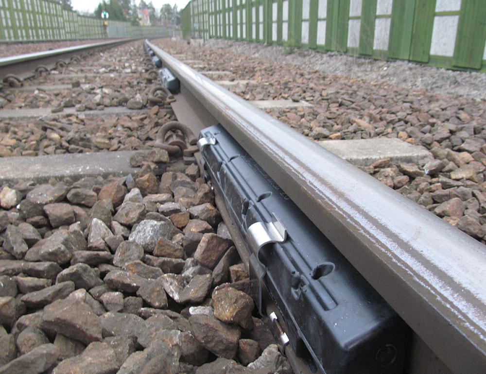 STRAILwave Absorber Detailansicht - Schienenstegdämpfer