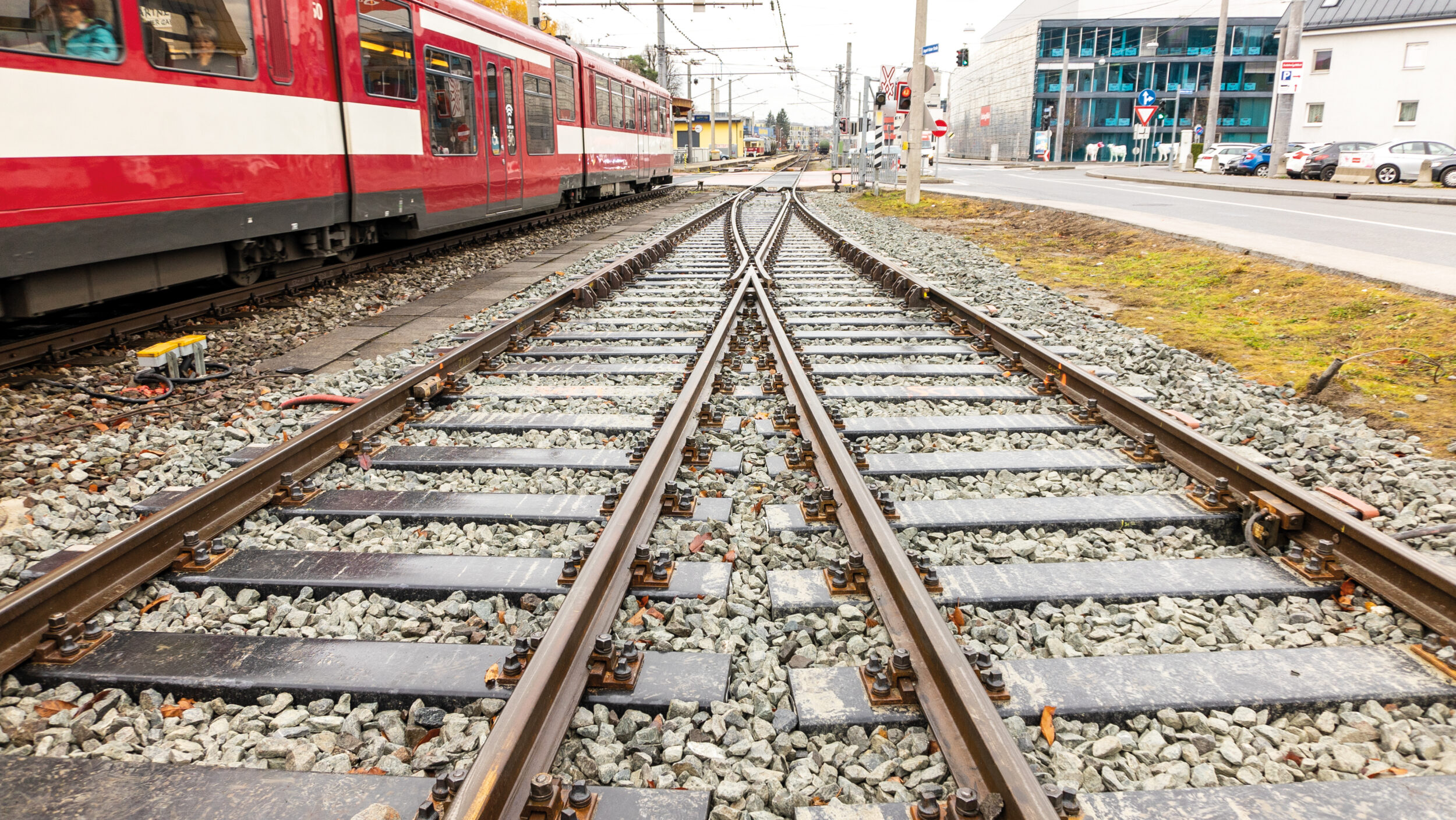 STRAILway Schwellen aus hochwertigem Recycling-Kunststoff