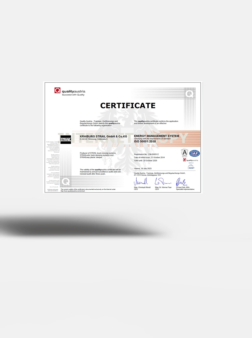 ISO 50001 Zertifikat Energiemanagementsystem