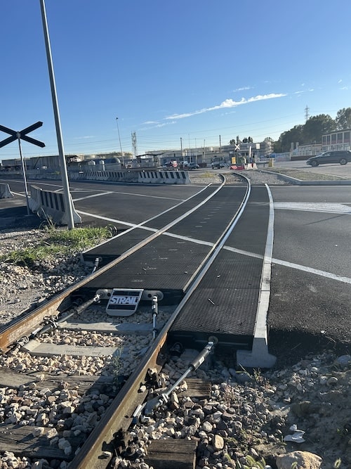 Bahnübergang in Venedig mit pro modernisiert