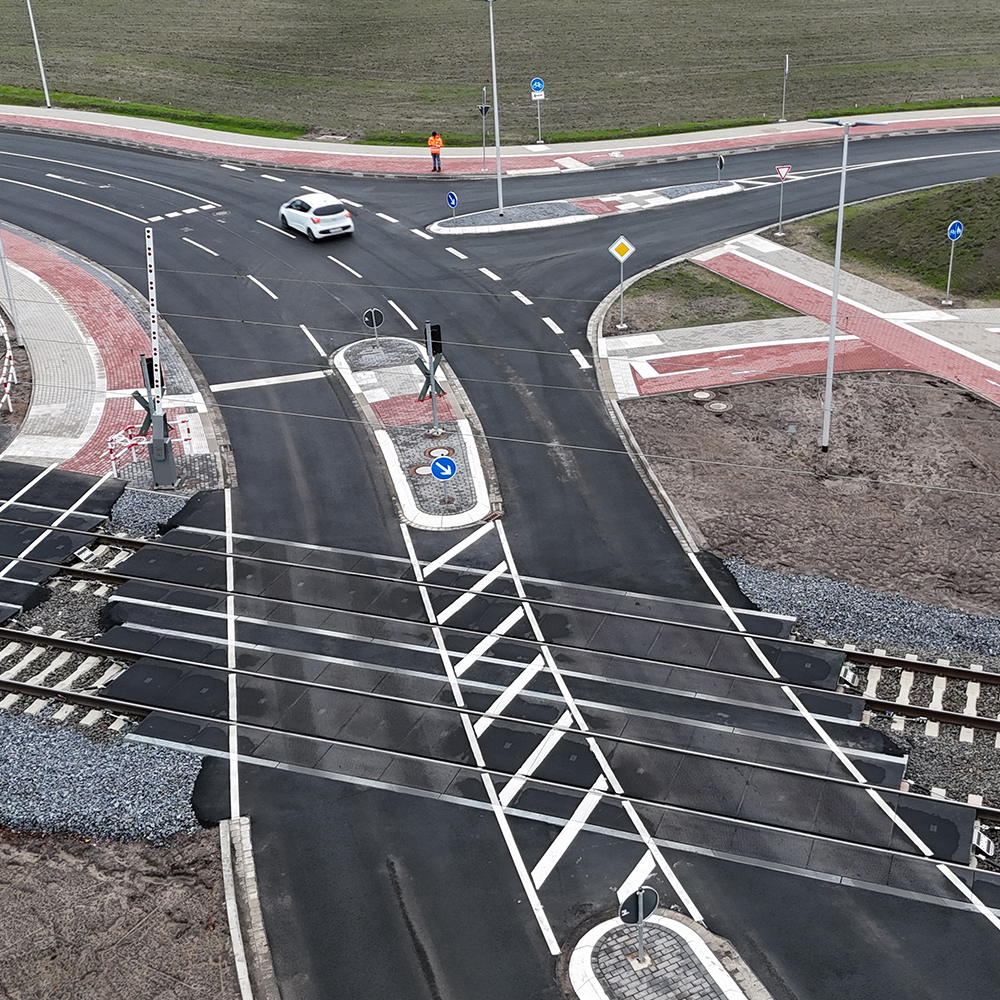 Bahnübergang Glücksburger Straße für hohe Belastung