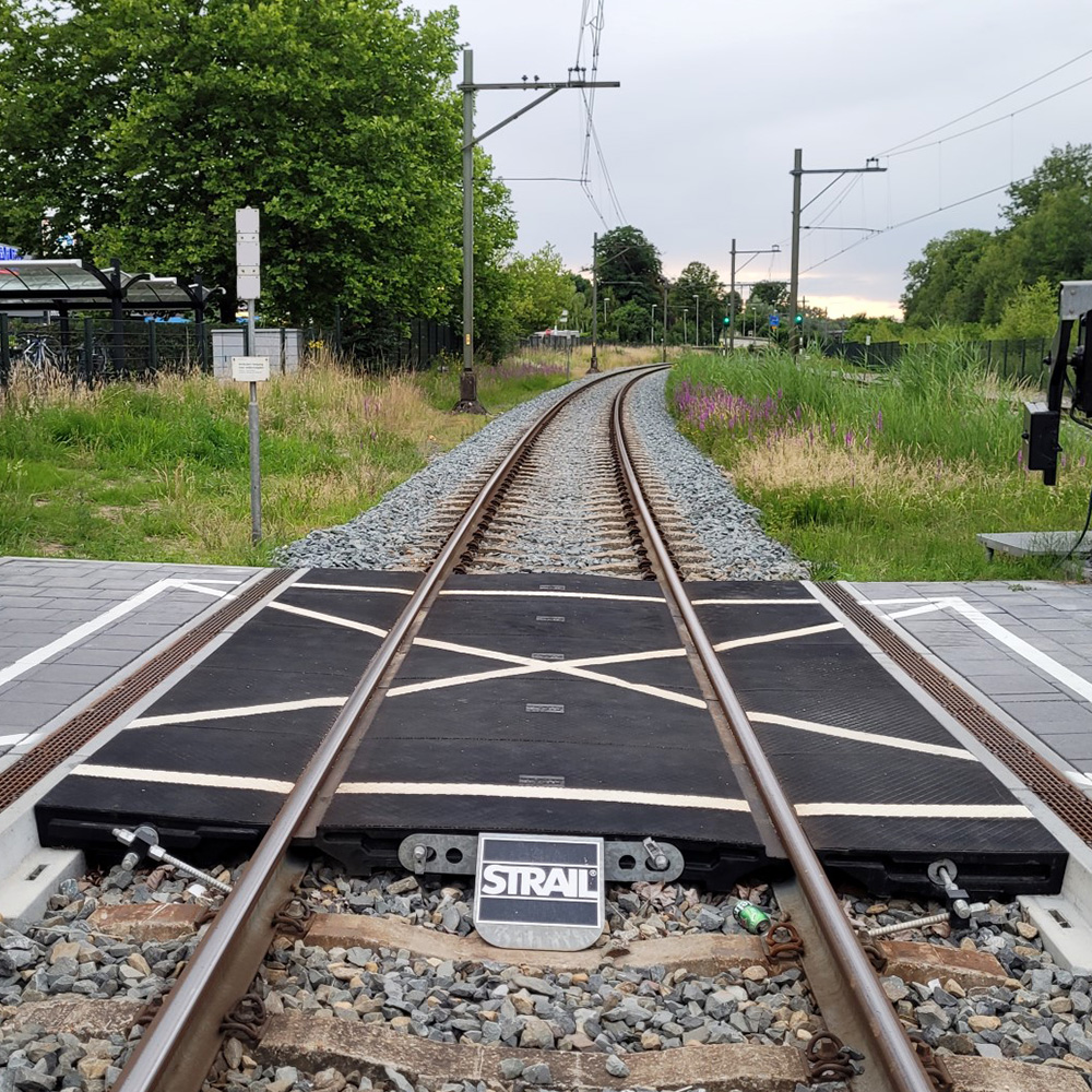 Fussgängerüberweg mit pede und D-Bord